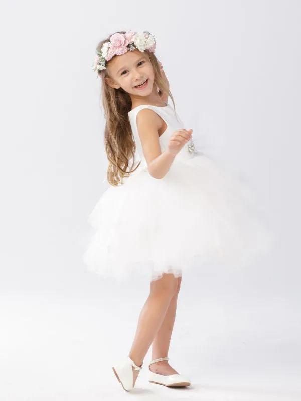 Tip Top Kids Size 10 5687 Ivory Flower Girl Dress
