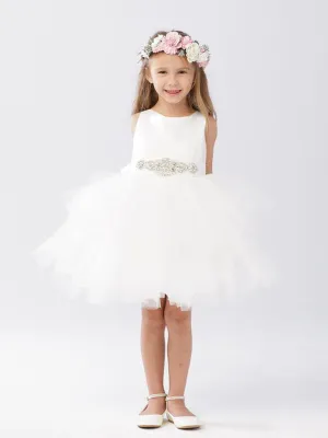 Tip Top Kids Size 10 5687 Ivory Flower Girl Dress