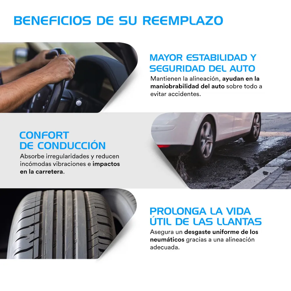 Tornillo estabilizador AG Chevrolet Spark Classic 2011-2017 Delantero