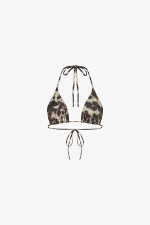 Tortoise Triangle Bikini Top