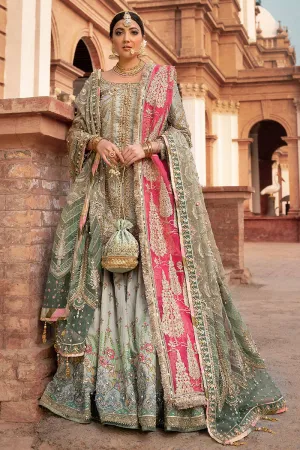 Traditional Raw Silk Gharara Kameez Bridal Dress #BS766