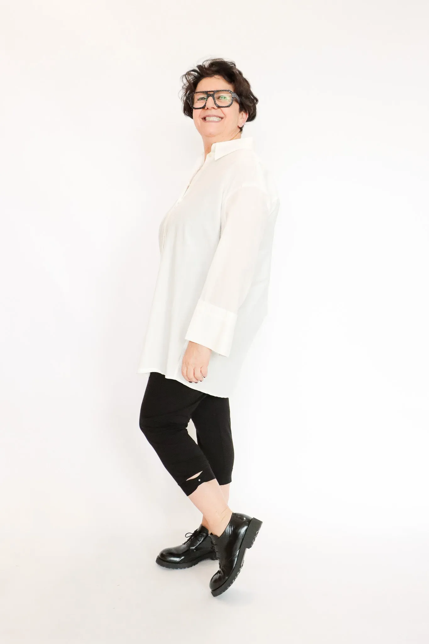 Umit Unal White Button Down Shirt