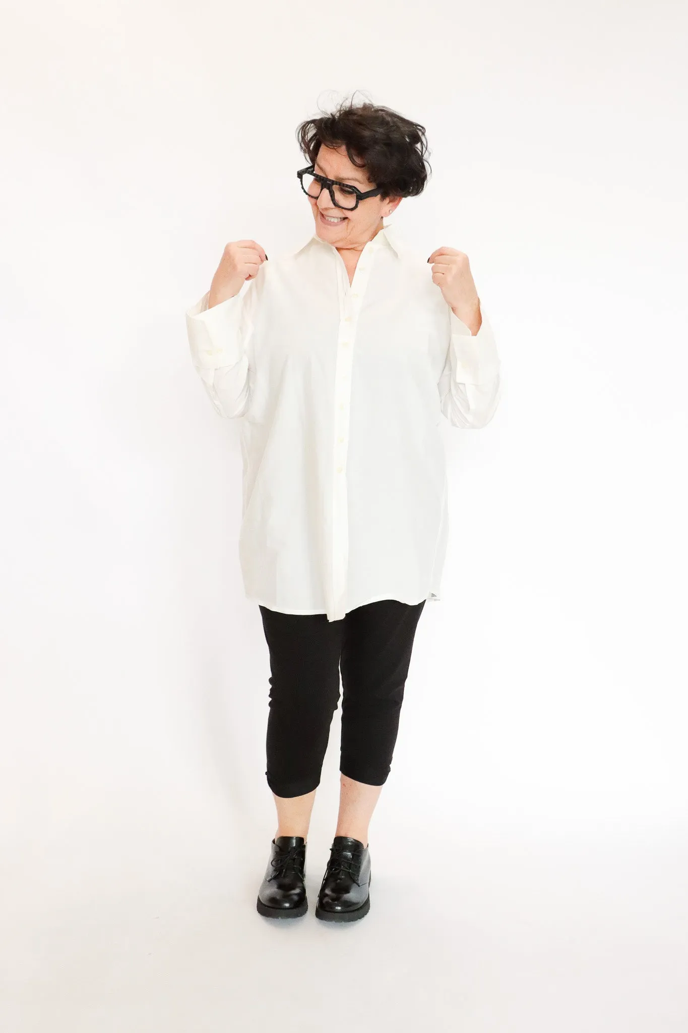 Umit Unal White Button Down Shirt