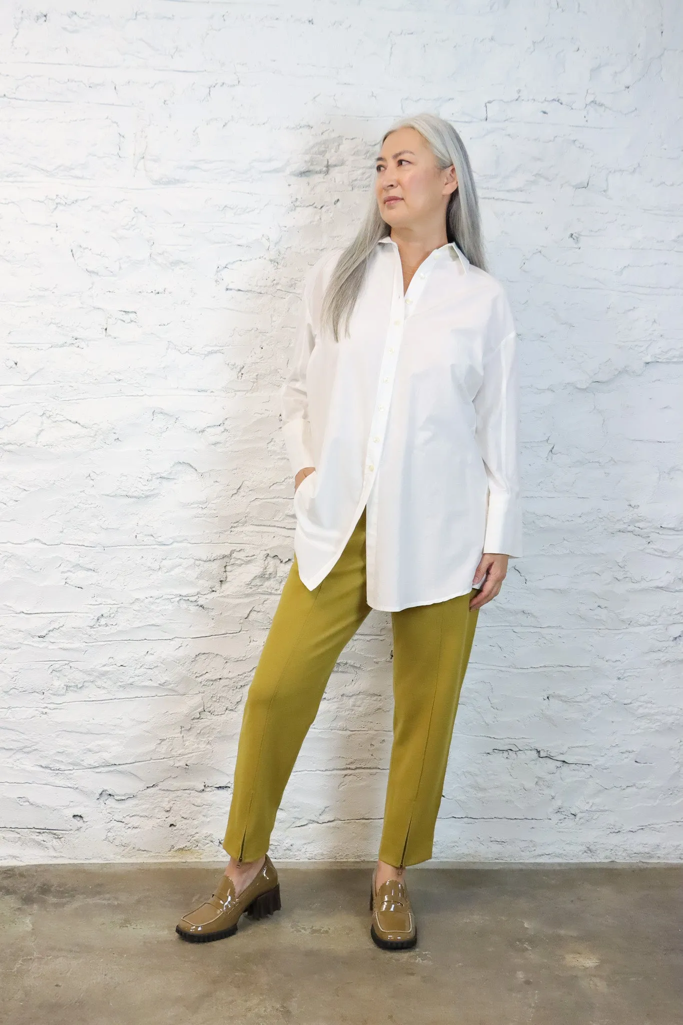 Umit Unal White Button Down Shirt