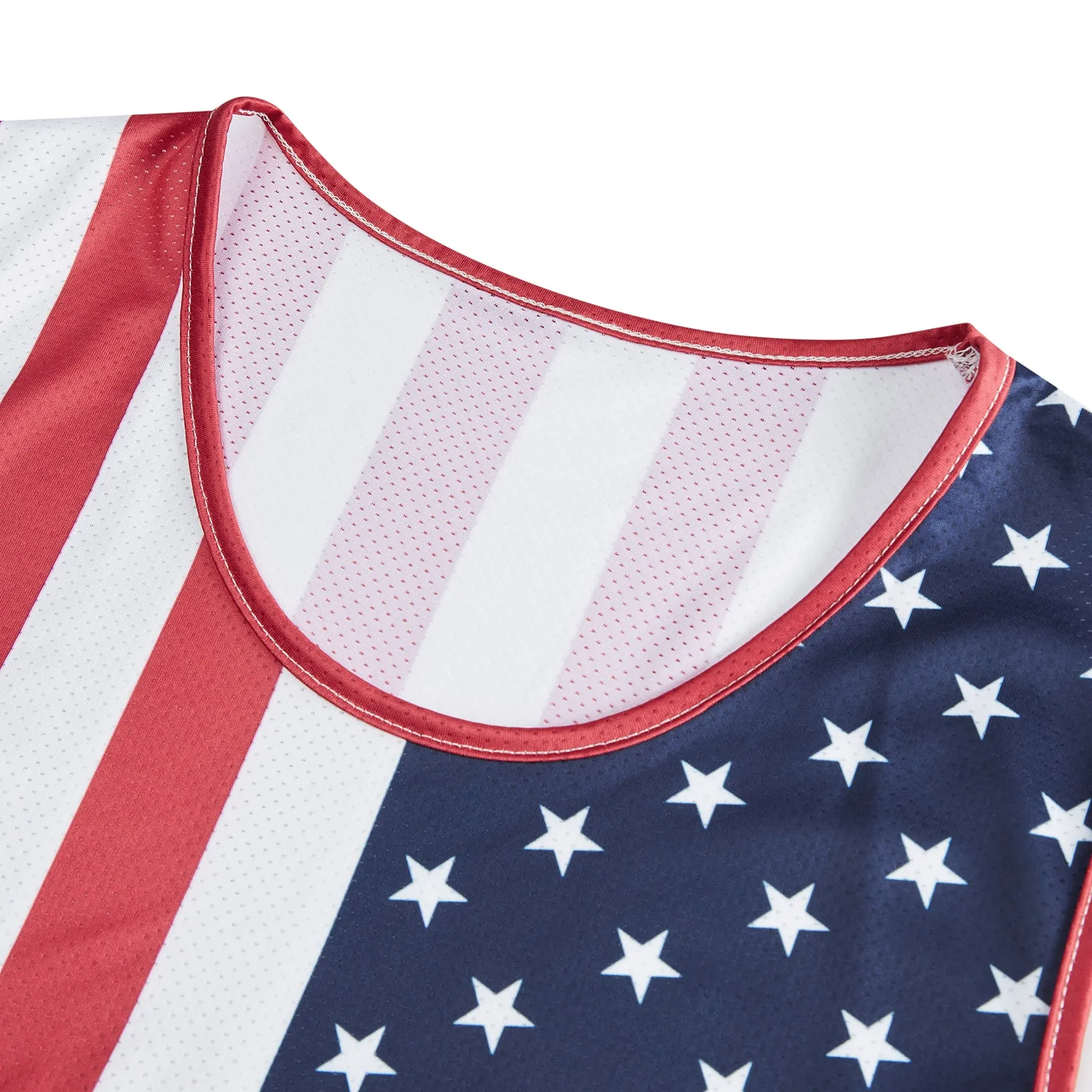 USA FLAG PRINTED TANK TOP