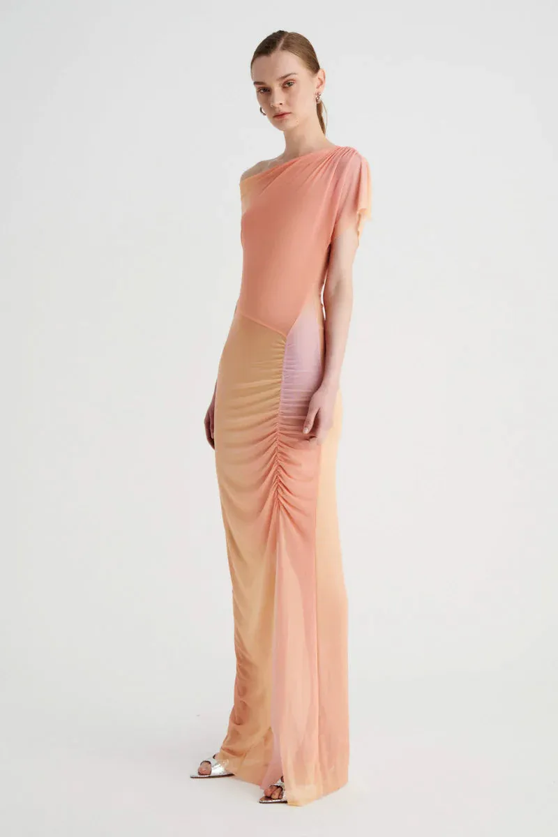 VENUS ROUCHED MIDI DRESS