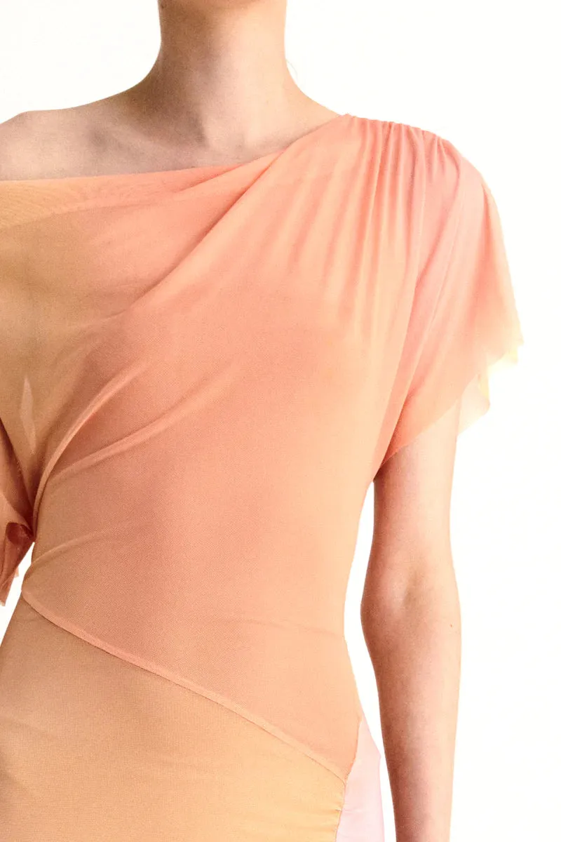 VENUS ROUCHED MIDI DRESS