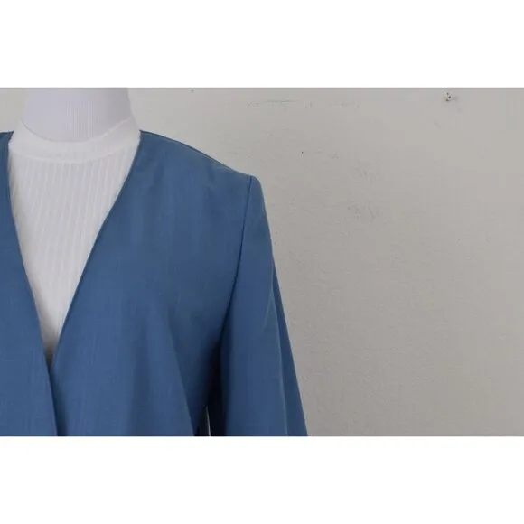 Vintage 90s Blue Lightweight Blazer by Counterparts Petite |  size 8