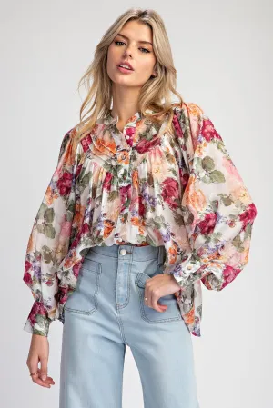 Vintage Floral Top