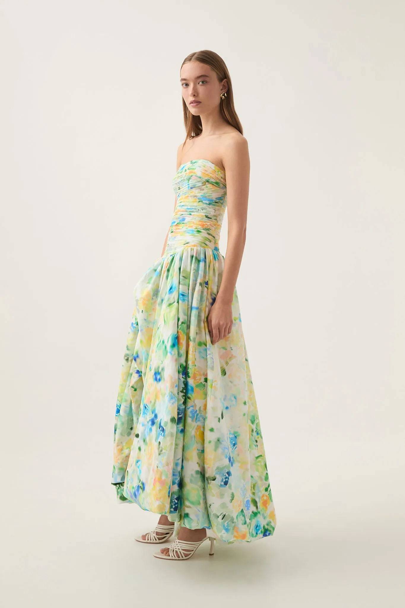 Violette Bubble Hem Maxi Dress