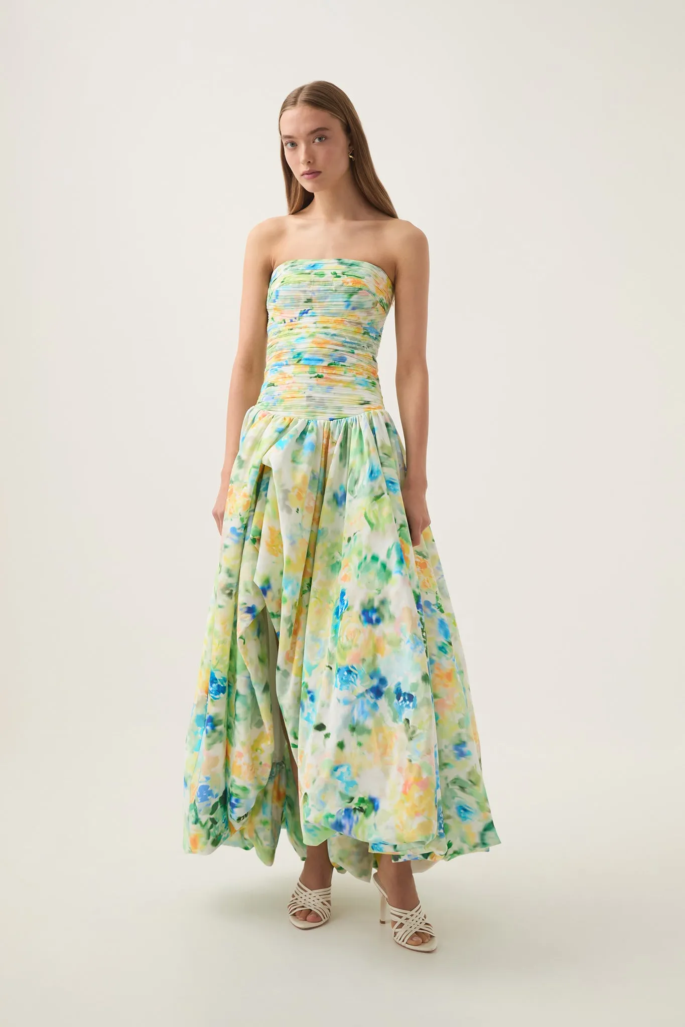 Violette Bubble Hem Maxi Dress