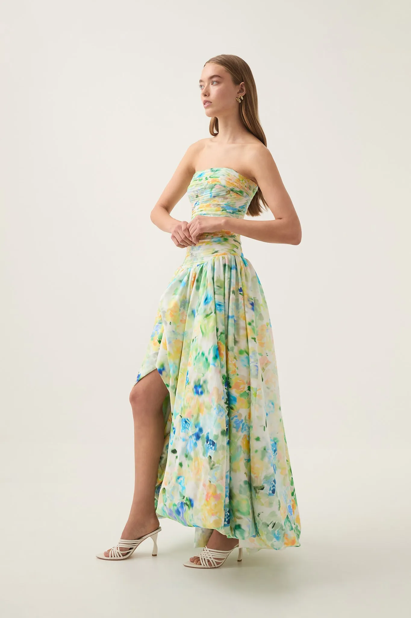 Violette Bubble Hem Maxi Dress