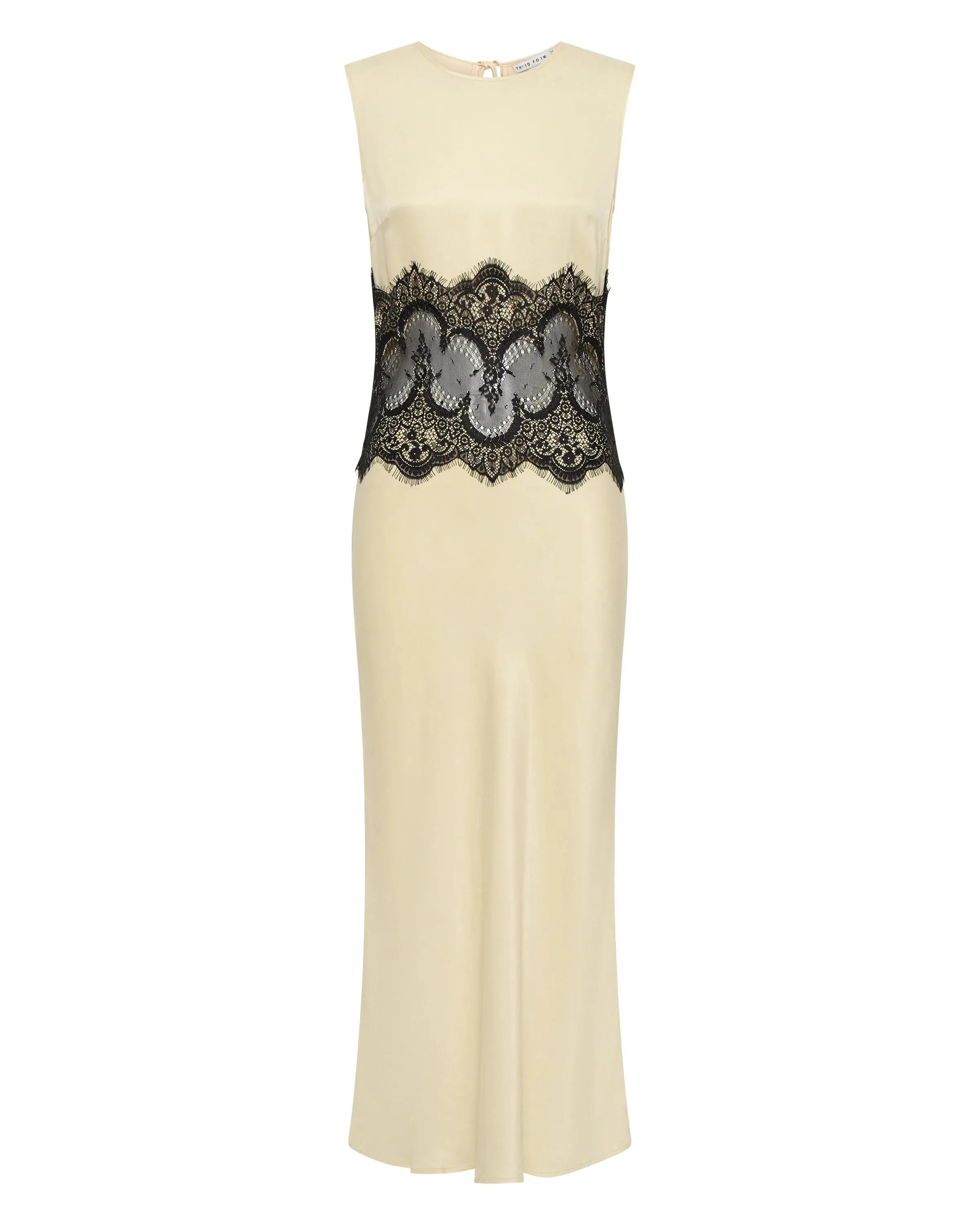 VISIONS LACE TRIM TANK DRESS