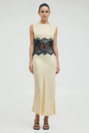 VISIONS LACE TRIM TANK DRESS