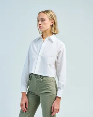 washed cotton short button down