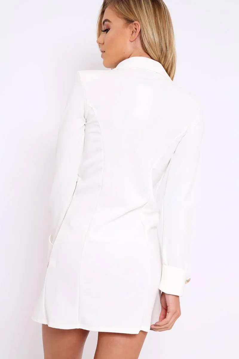 White Blazer Dress - Maura