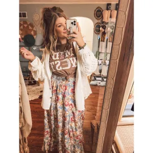 White Button Down Top