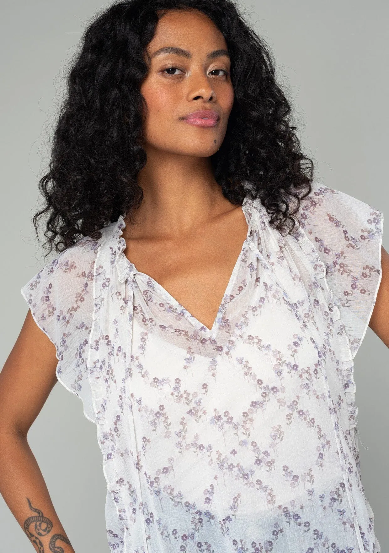 With Love Ruffled Top