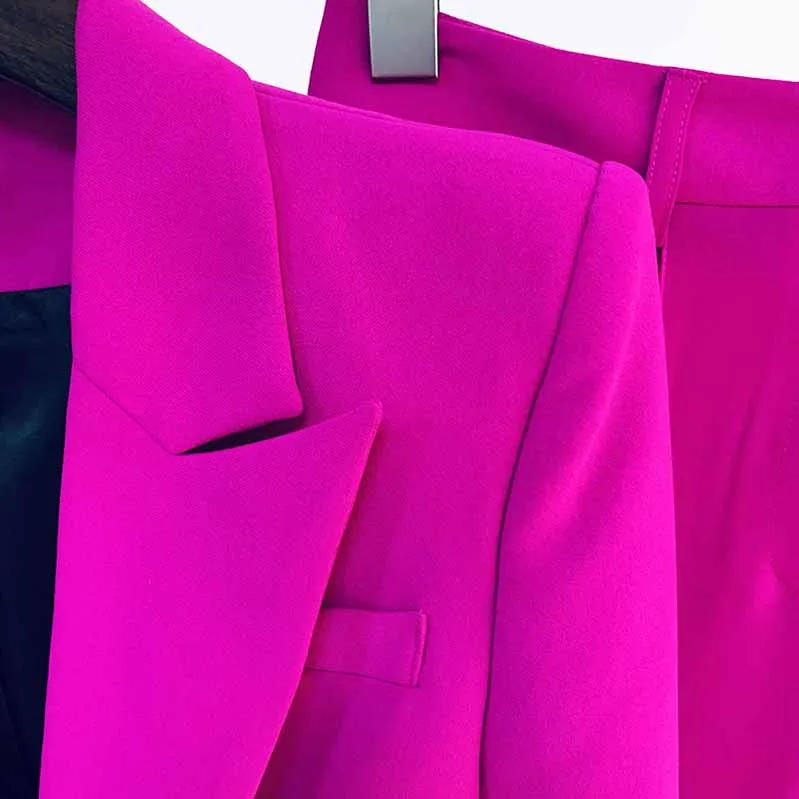 Women's Pantsuit Blazer High Waisted Flare Pants Suit Wedding Pantsuit