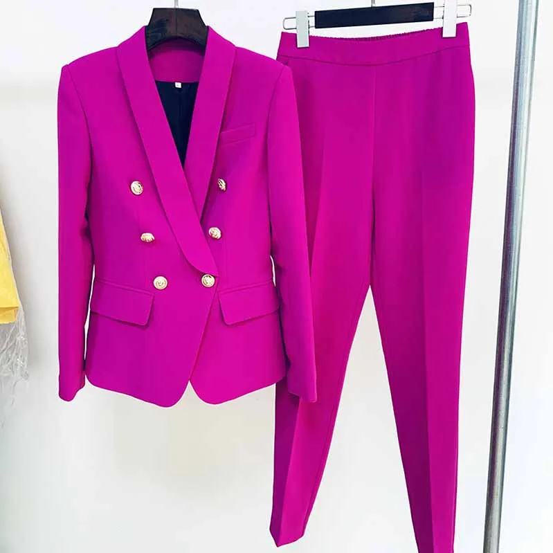 Women's Pantsuit Blazer High Waisted Flare Pants Suit Wedding Pantsuit