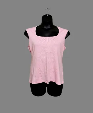 WOMENS PLUS SIZE 2X - LE CHATEAU, Soft Pink, Square Neck, Knit Top NWT B20