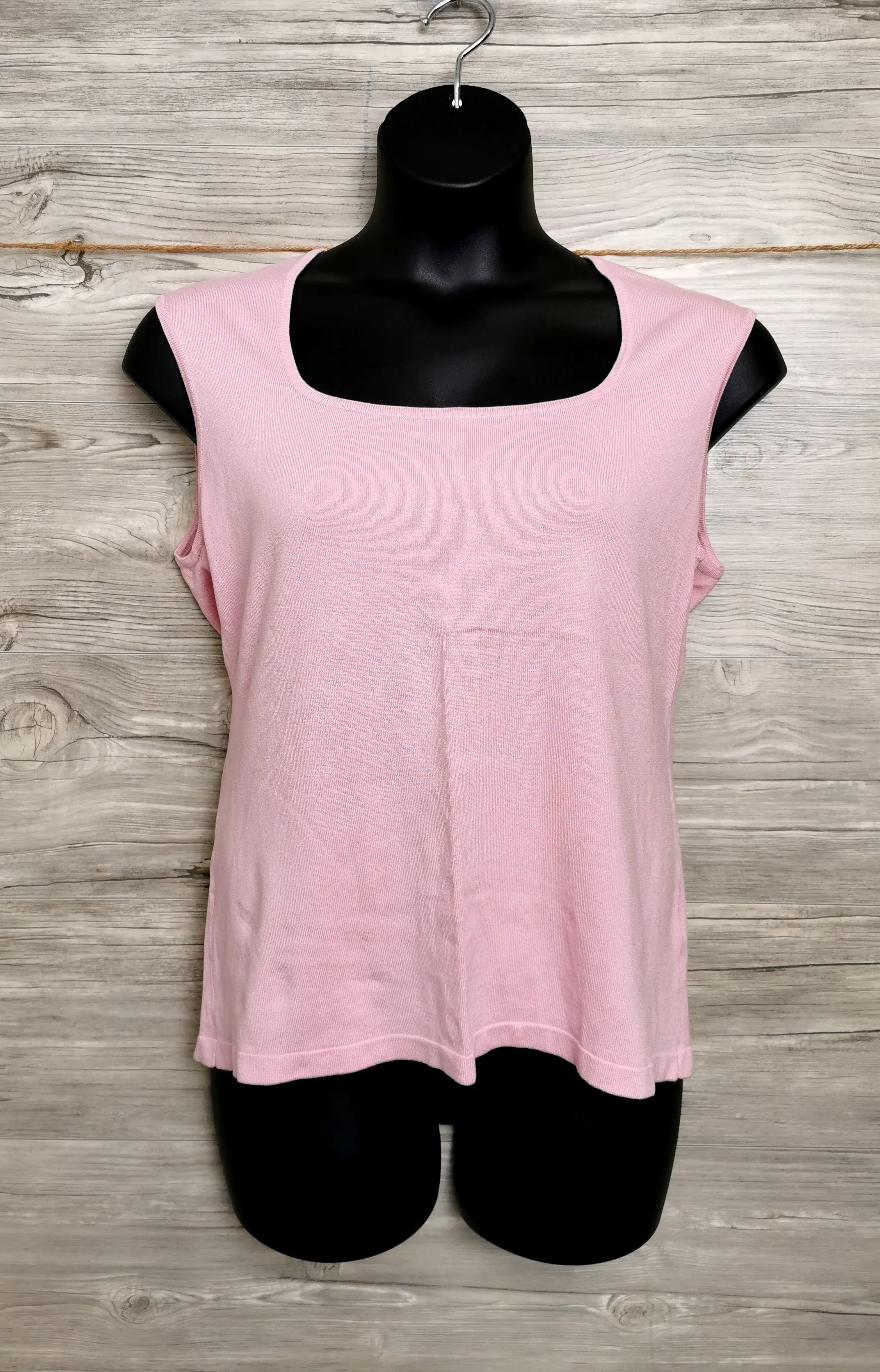 WOMENS PLUS SIZE 2X - LE CHATEAU, Soft Pink, Square Neck, Knit Top NWT B20