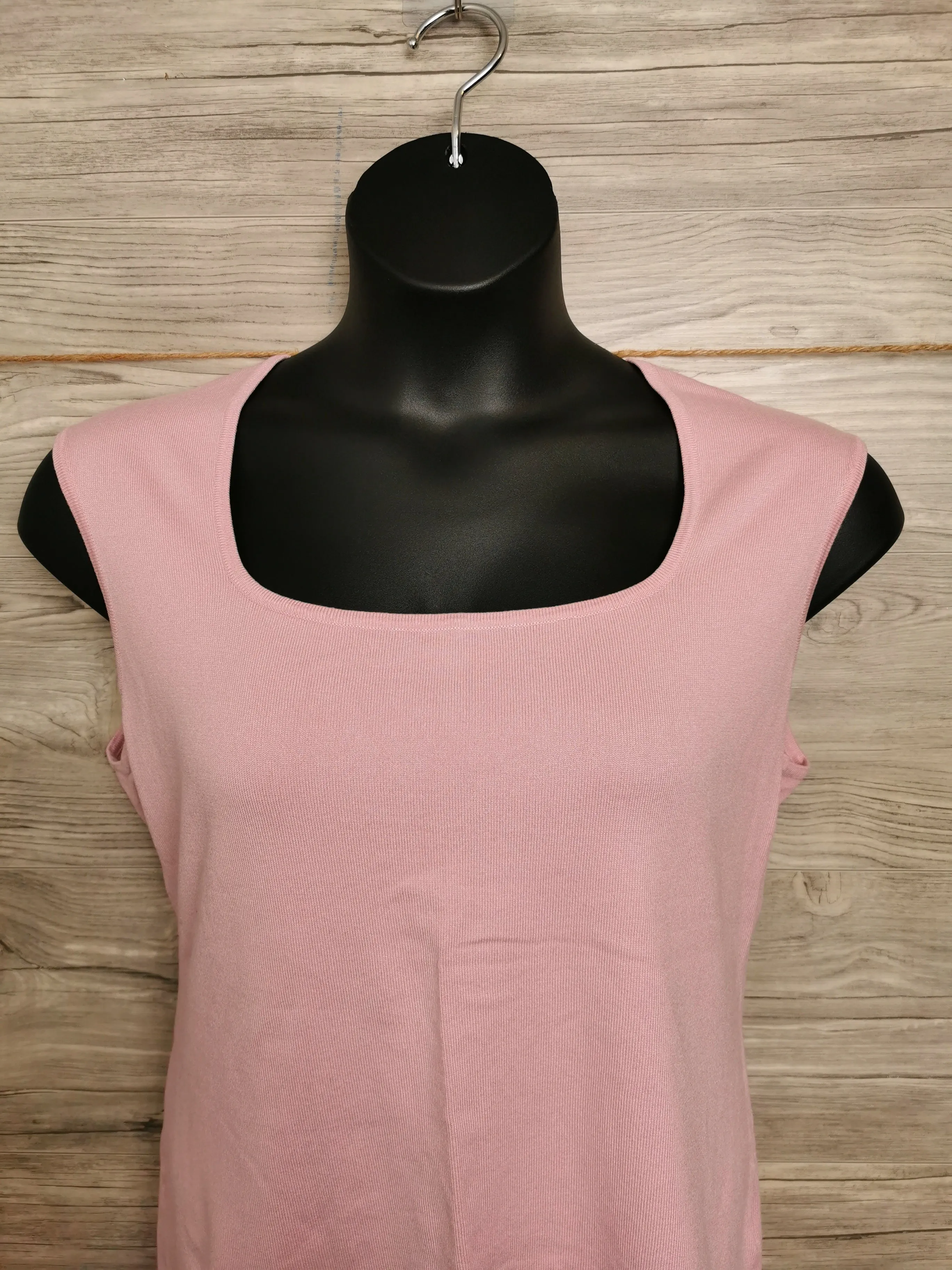 WOMENS PLUS SIZE 2X - LE CHATEAU, Soft Pink, Square Neck, Knit Top NWT B20