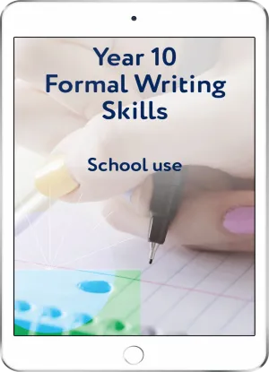 Year 10 Formal Writing Skills - School Use