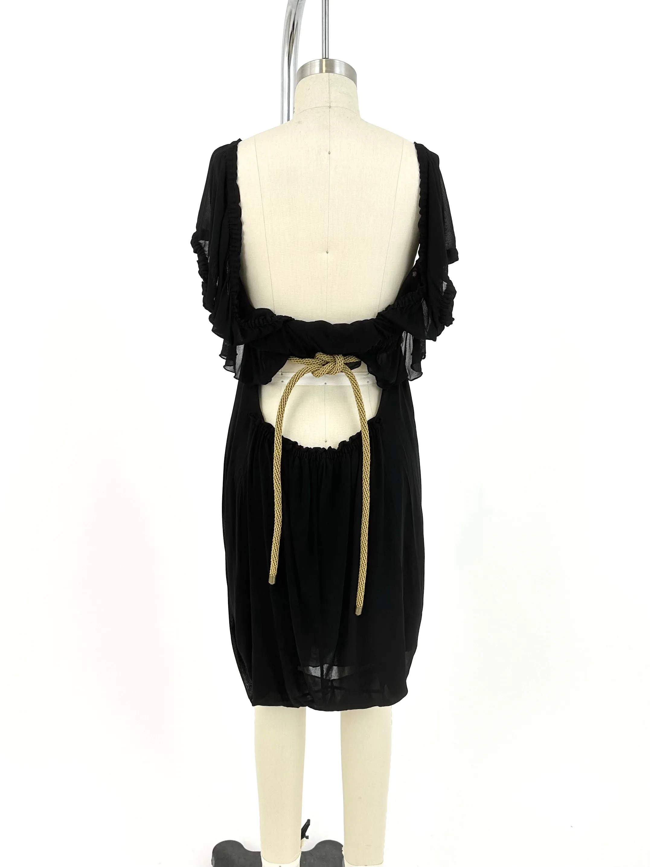 Yves Saint Laurent Sheer Draped Dress