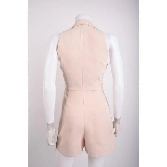 Zara Womens Wrap Blazer Dress Romper S Beige Ivory 0387/174 NWT